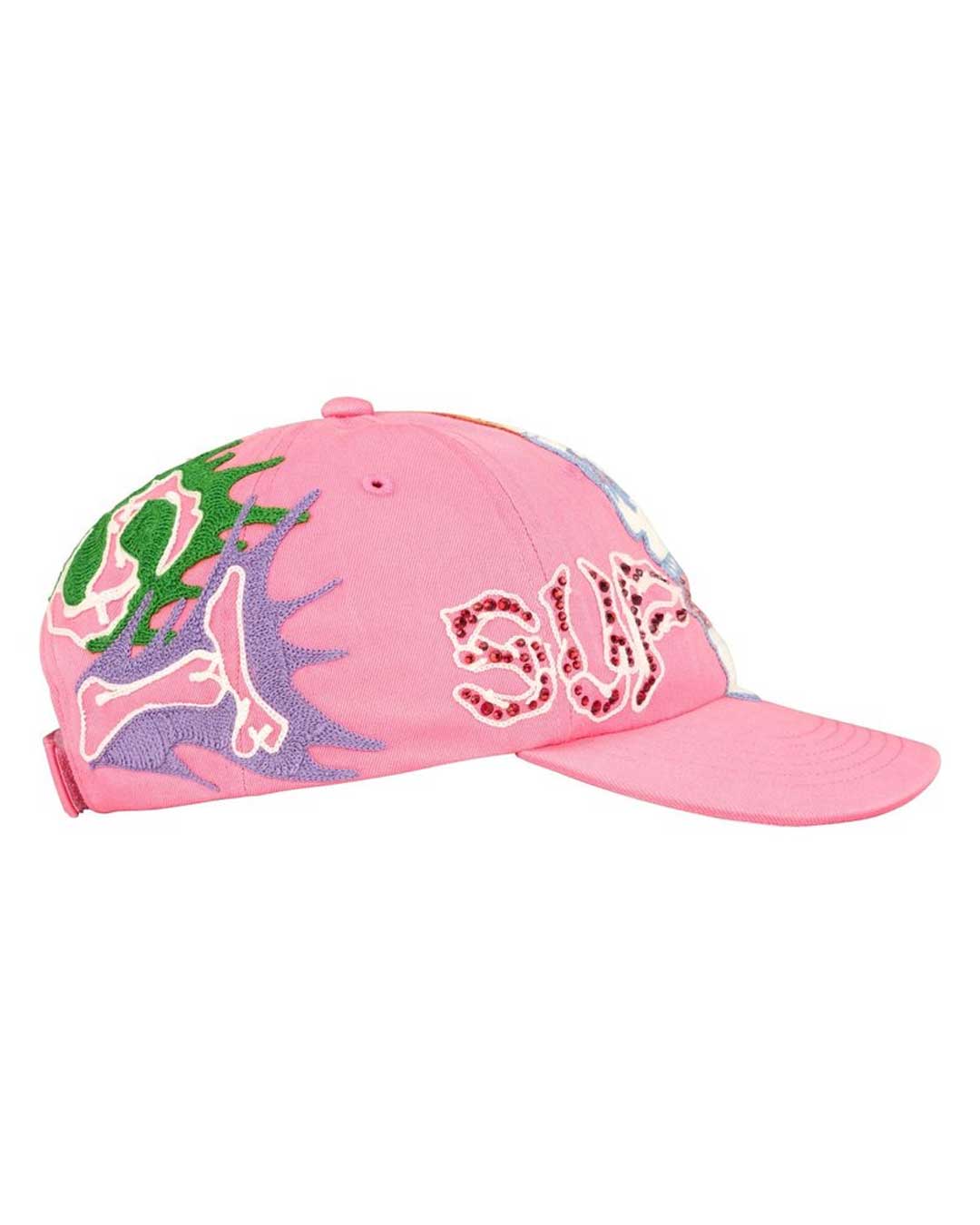 Supreme WFST 6 Panel Hat Pink