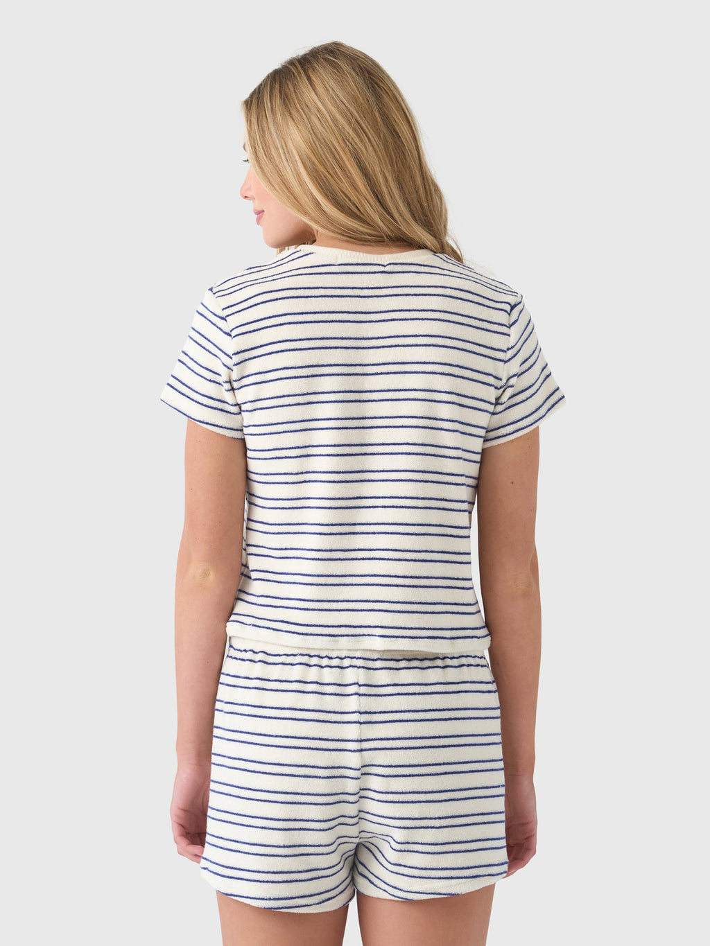 Perfect White Tee Women's Eve Stripe Terry Tee