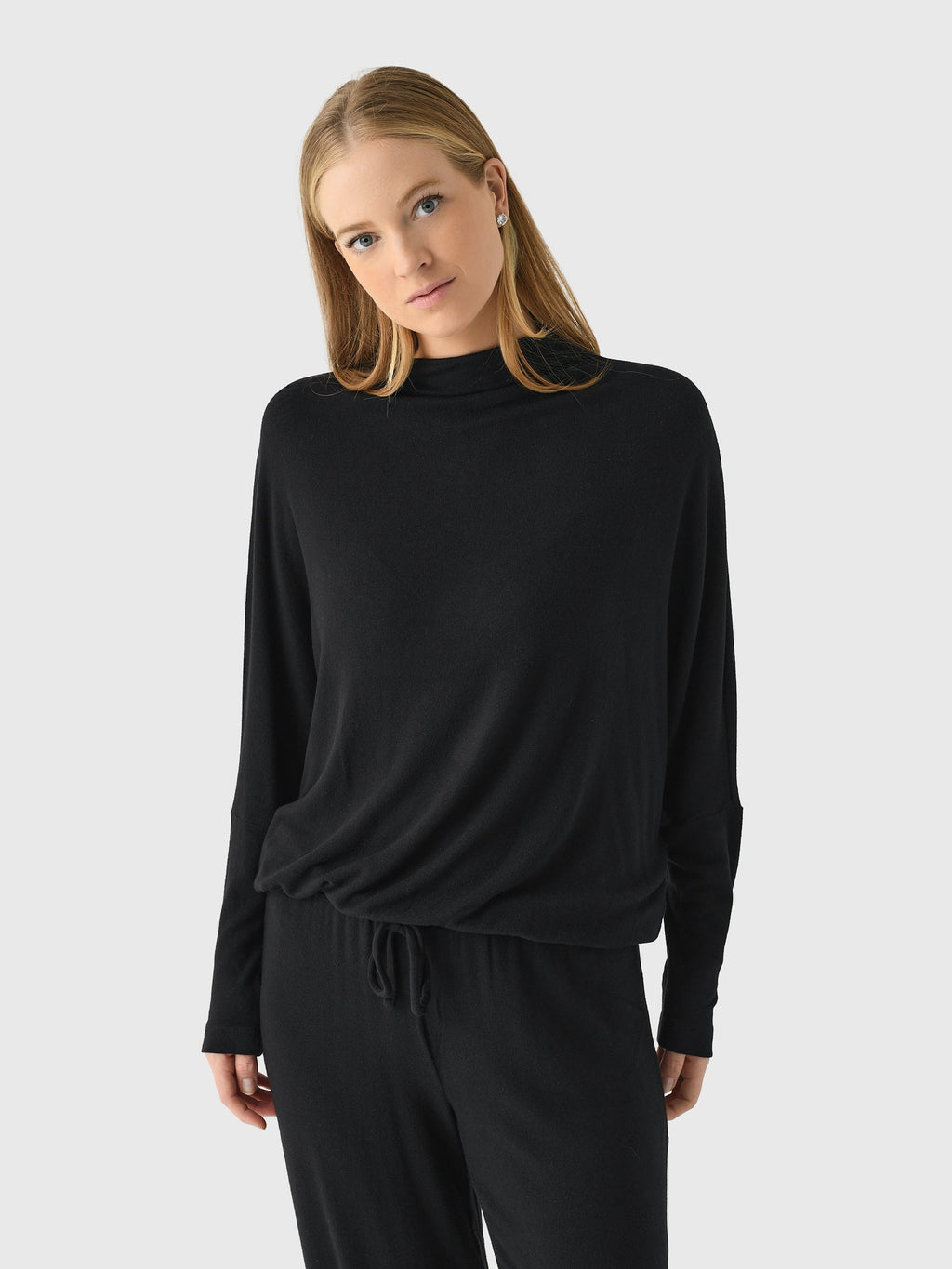 Eberjey Women's Cozy Time Mock Neck Pullover
