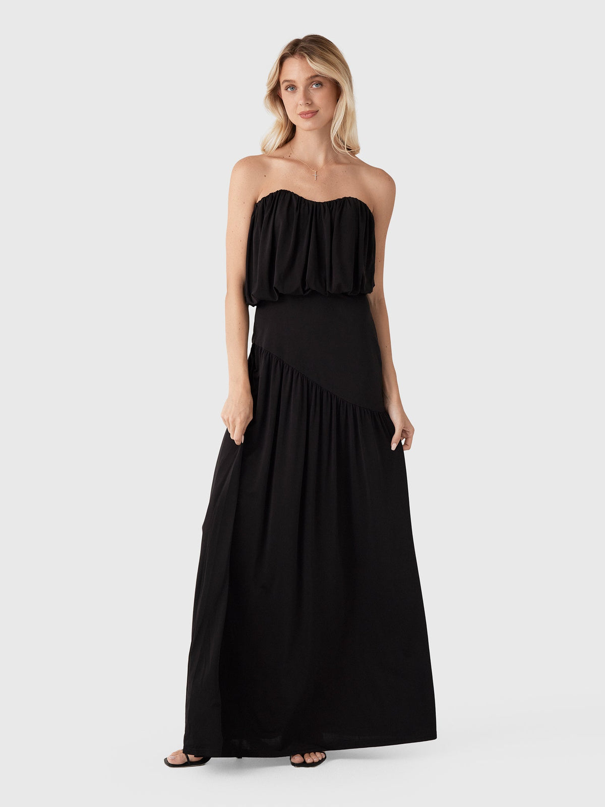 Third Form Women's Withheld Strapless Floor Length Dress
