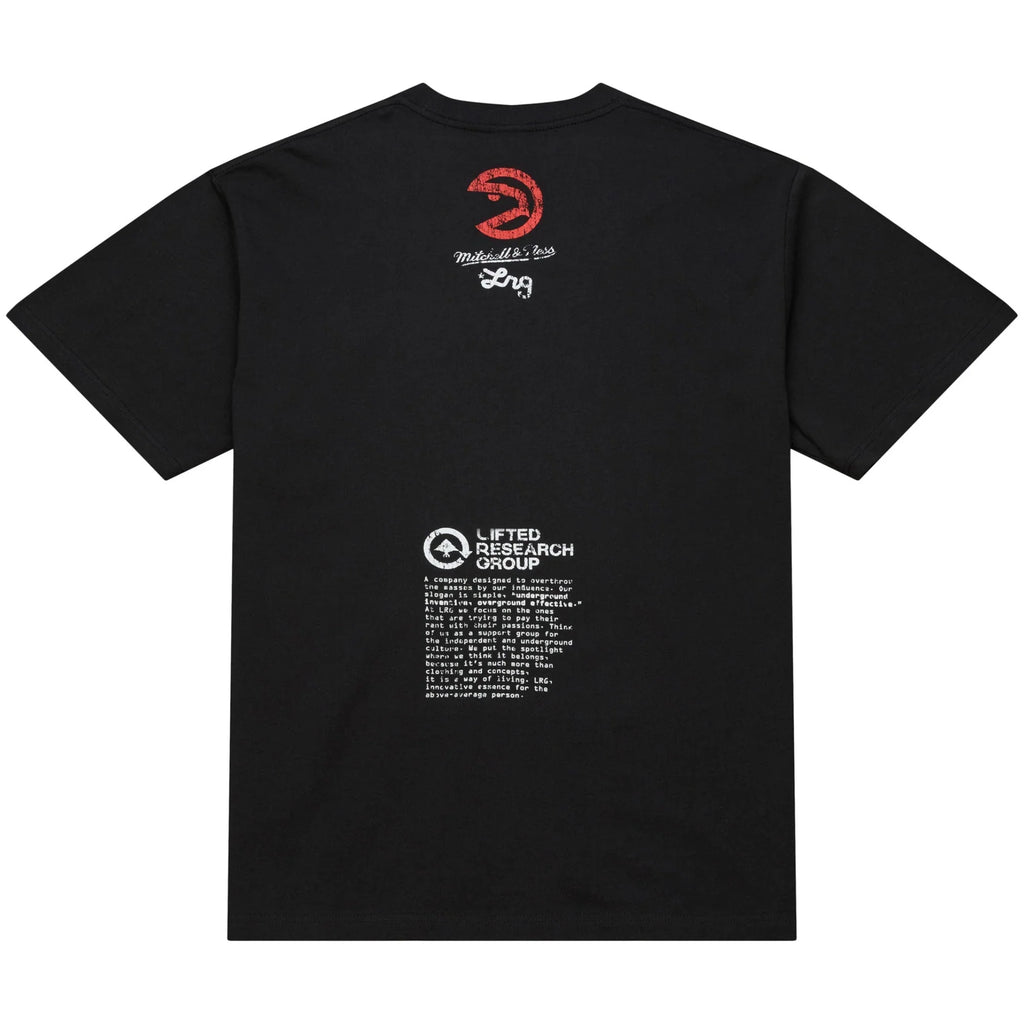MITCHELL & NESS NBA X LRG WILD ART TEE ATLANTA HAWKS