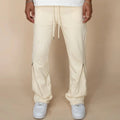 EPTM ZIP FLARED SWEATPANTS CREAM