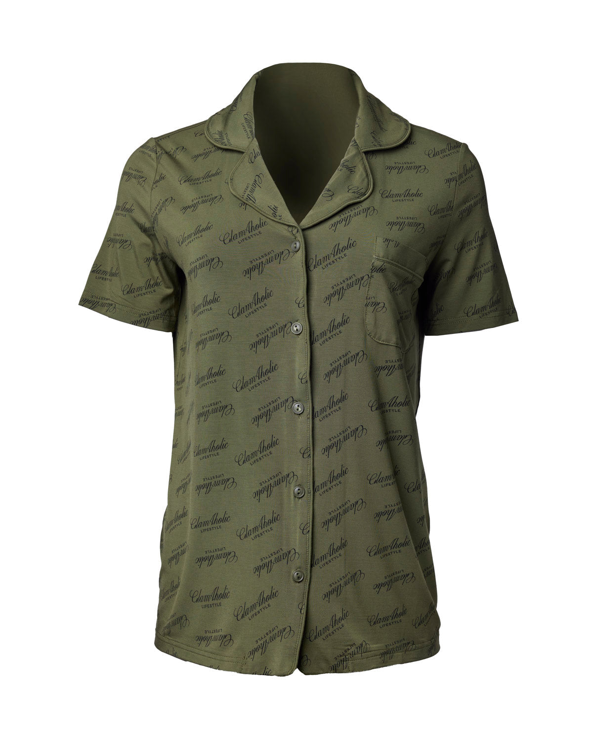 SIGNATURE LUXE PAJAMA SHORT SET - GREEN