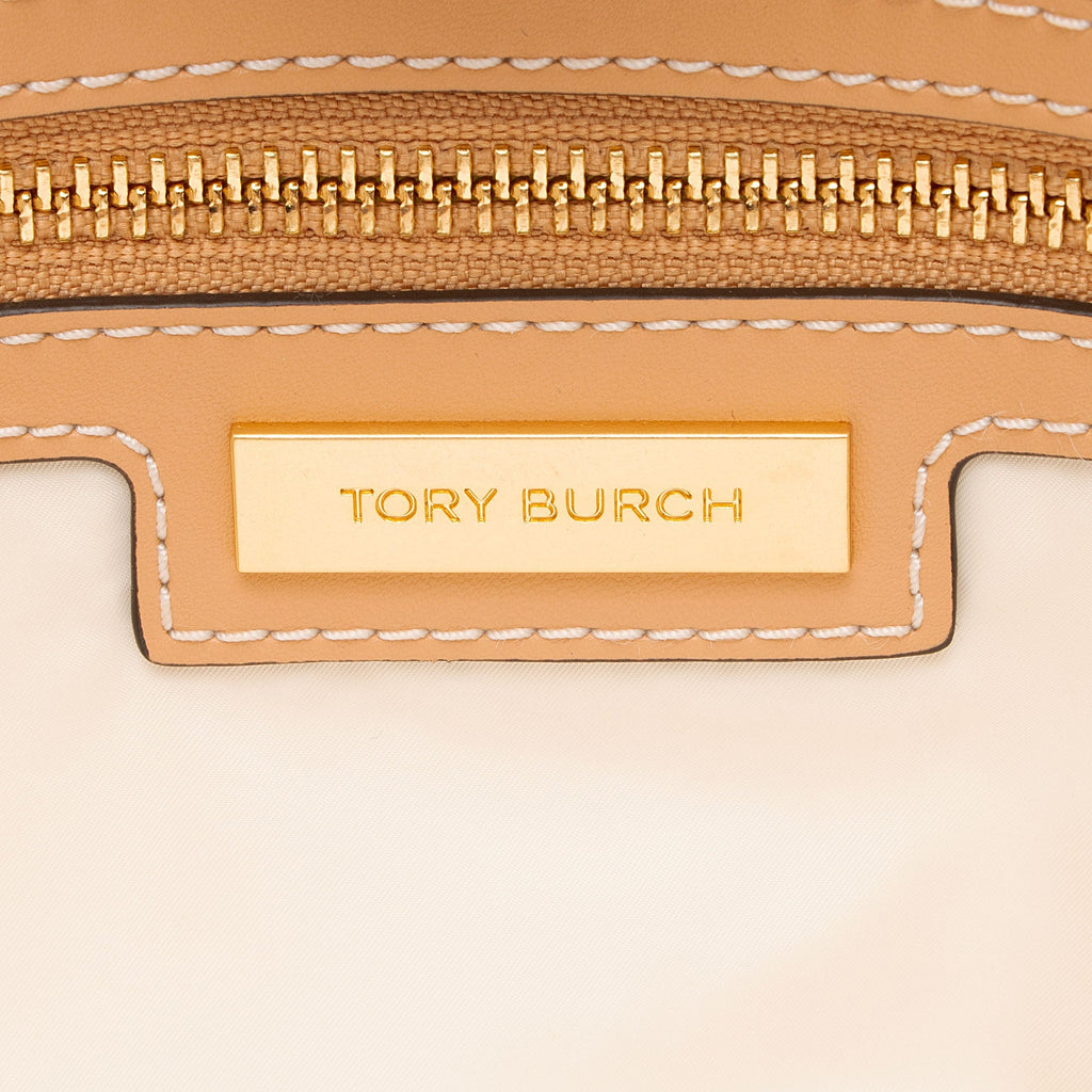 Tory Burch Printed Nylon Leather Ella Tote Bag - Multi/White