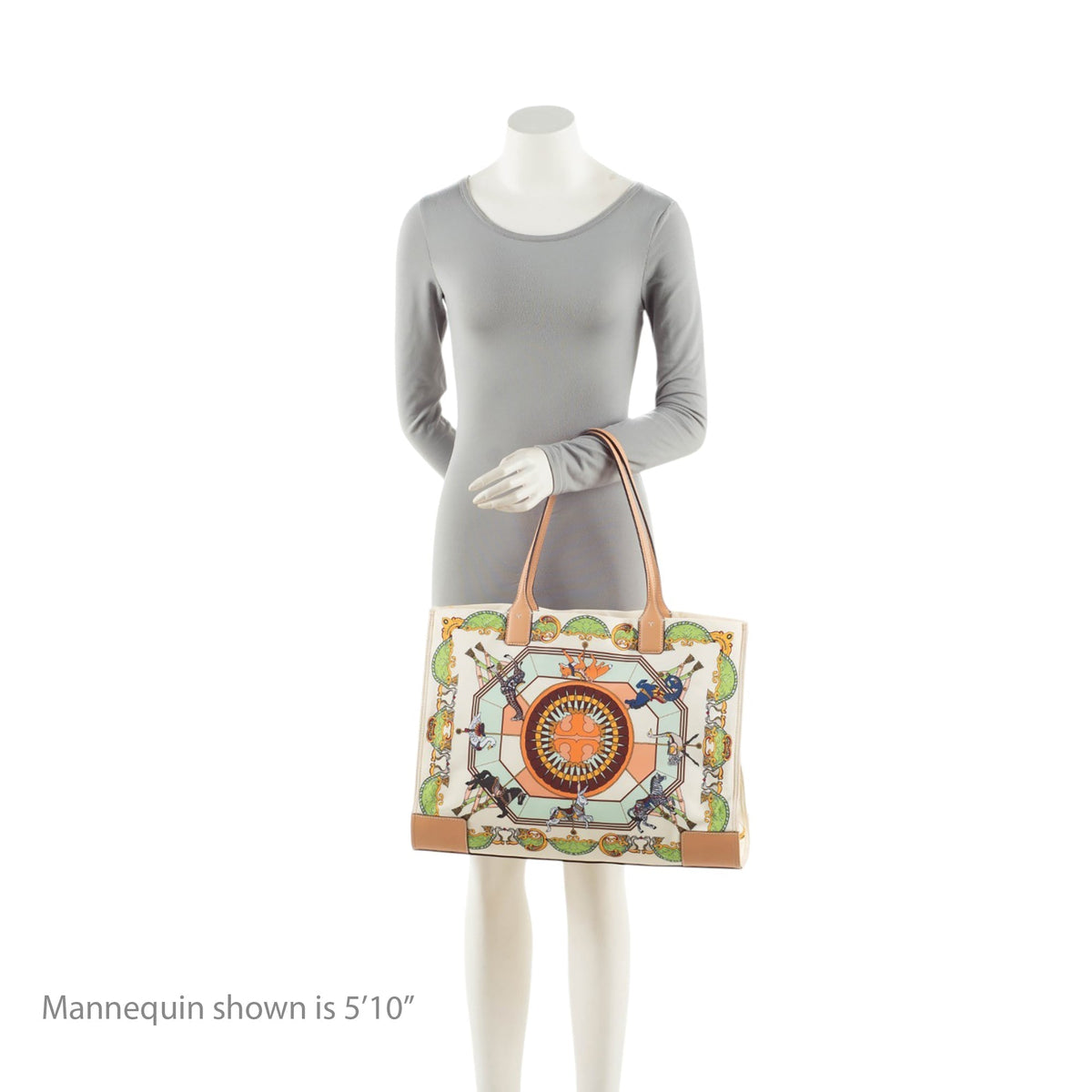 Tory Burch Printed Nylon Leather Ella Tote Bag - Multi/White
