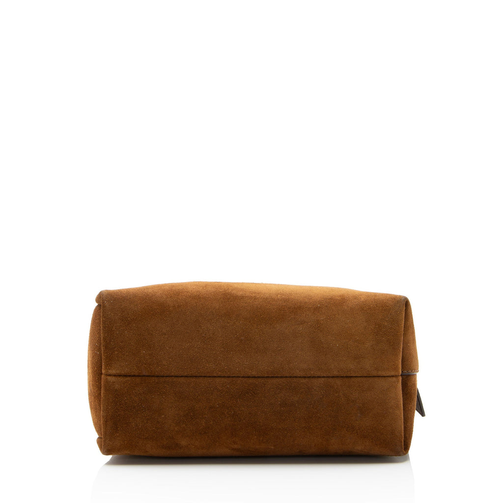 Tory Burch Suede Romy Small Hobo - Brown