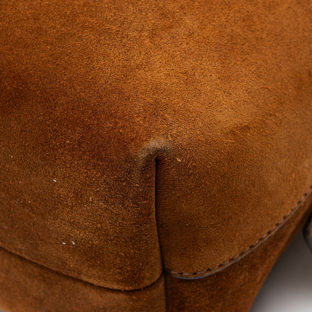 Tory Burch Suede Romy Small Hobo - Brown