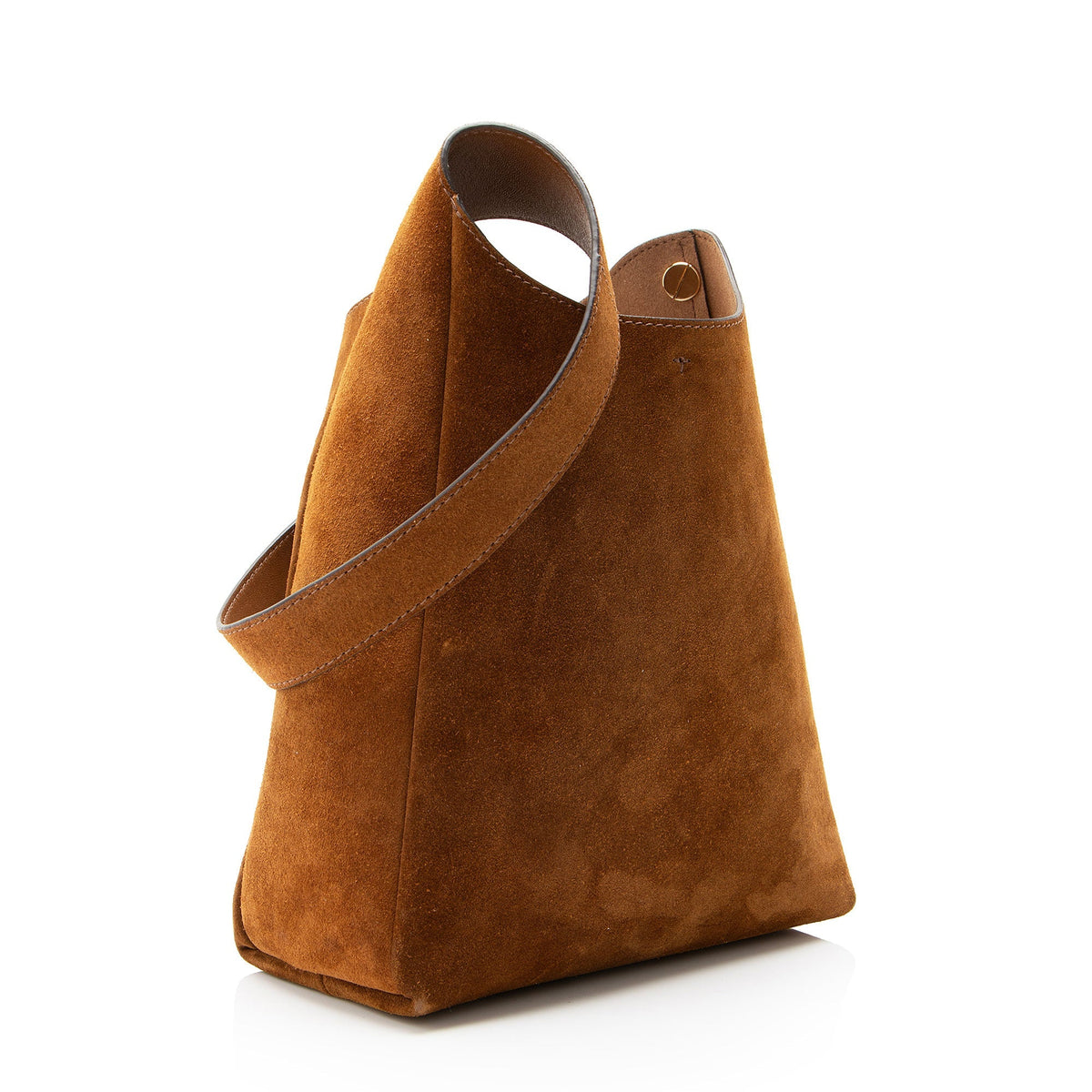 Tory Burch Suede Romy Small Hobo - Brown