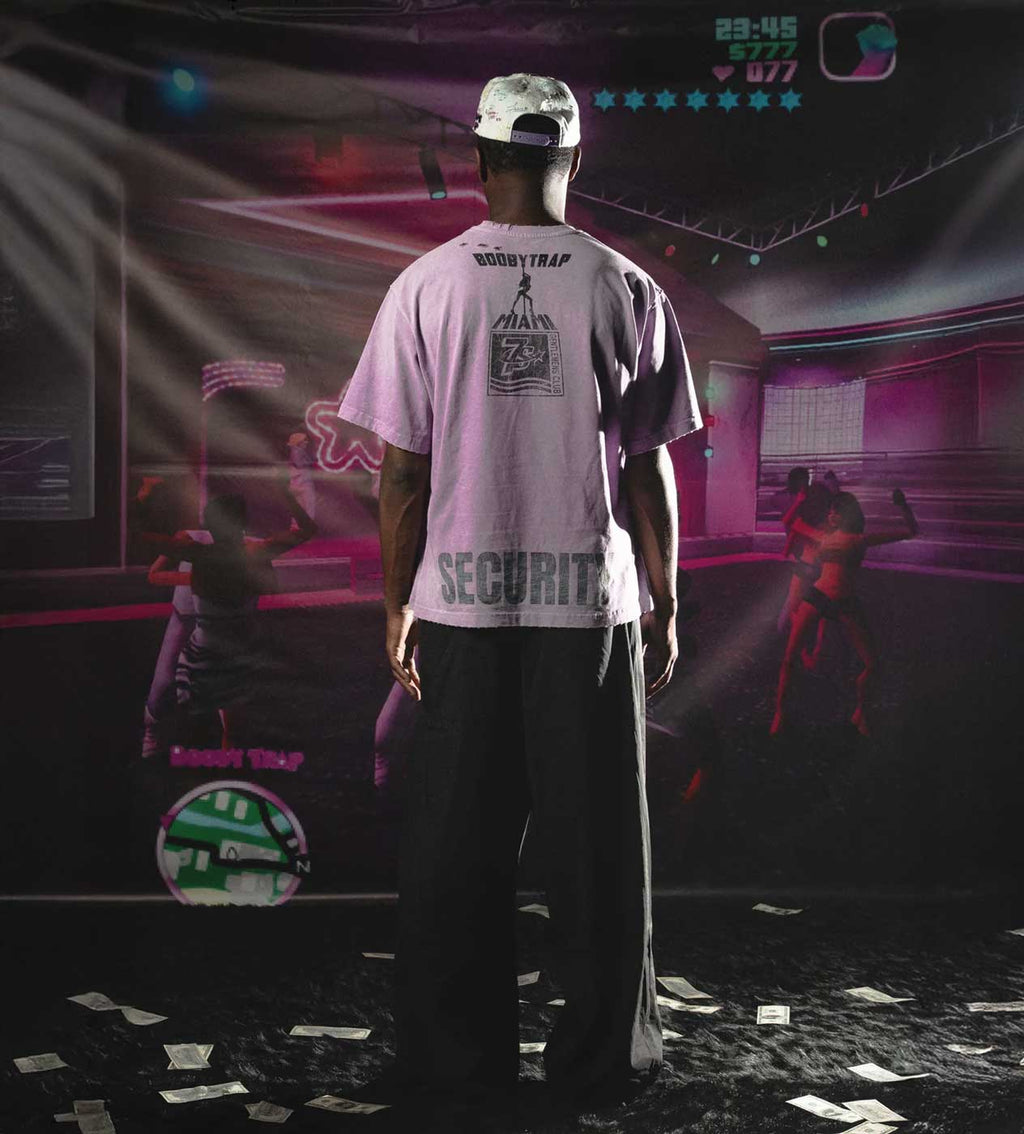 Triple Sevens Booby Trap Security Tee Purple