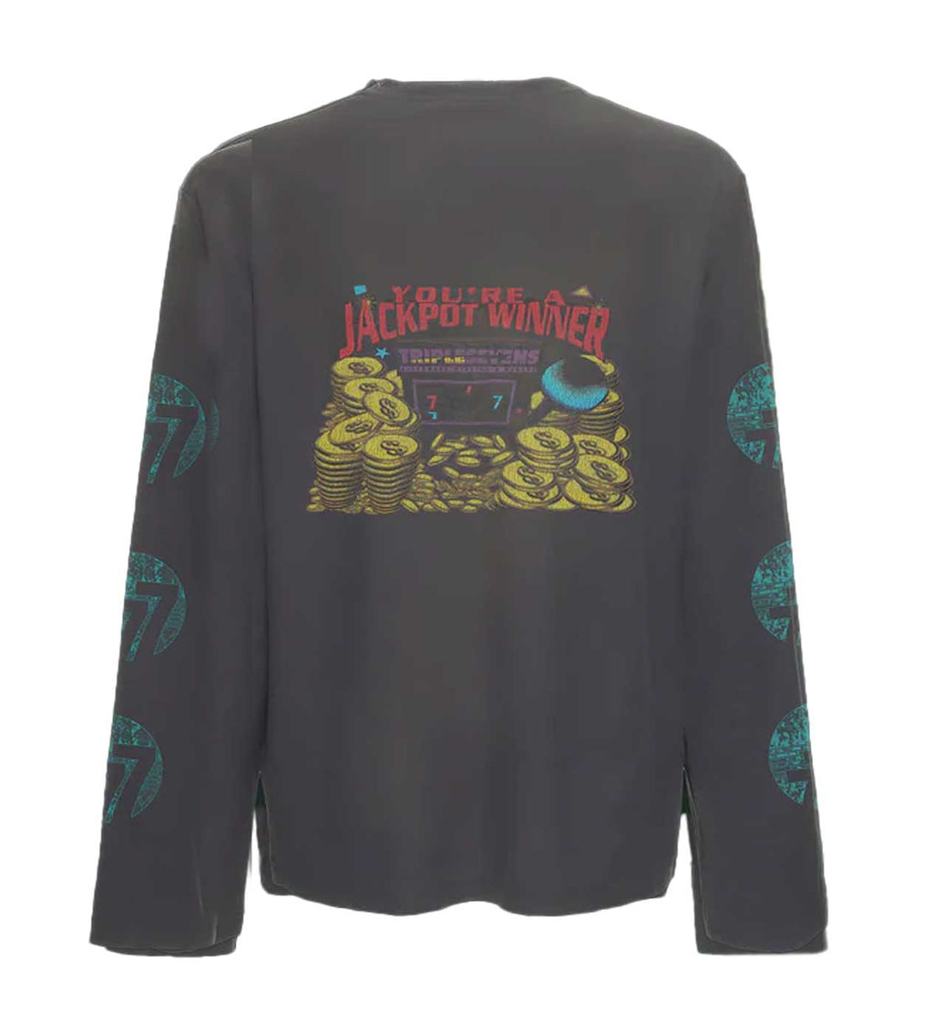 Triple Sevens Lucky Kiss L/S Tee Black