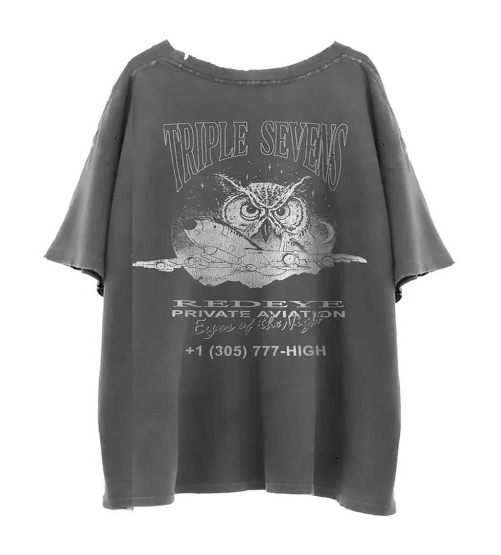 Triple Sevens Night Owl Tee Black