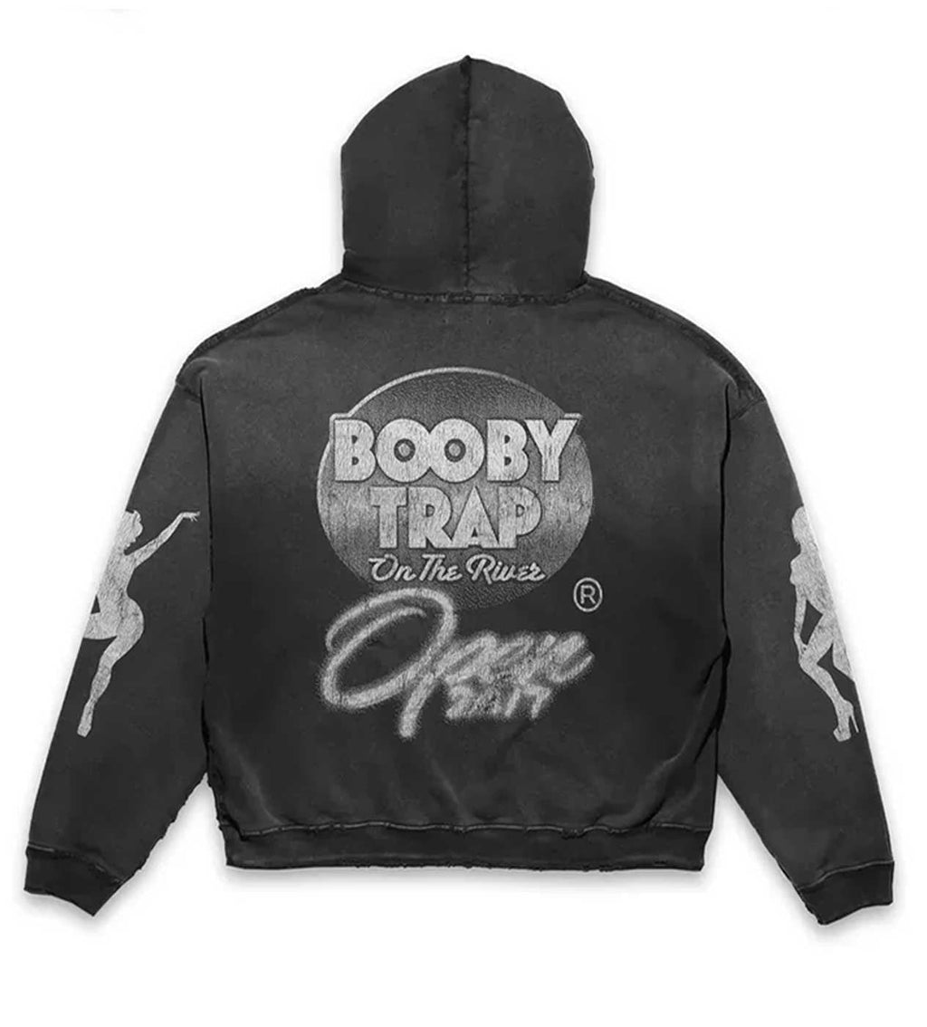 Triple Sevens Trap Logo Hoodie Black