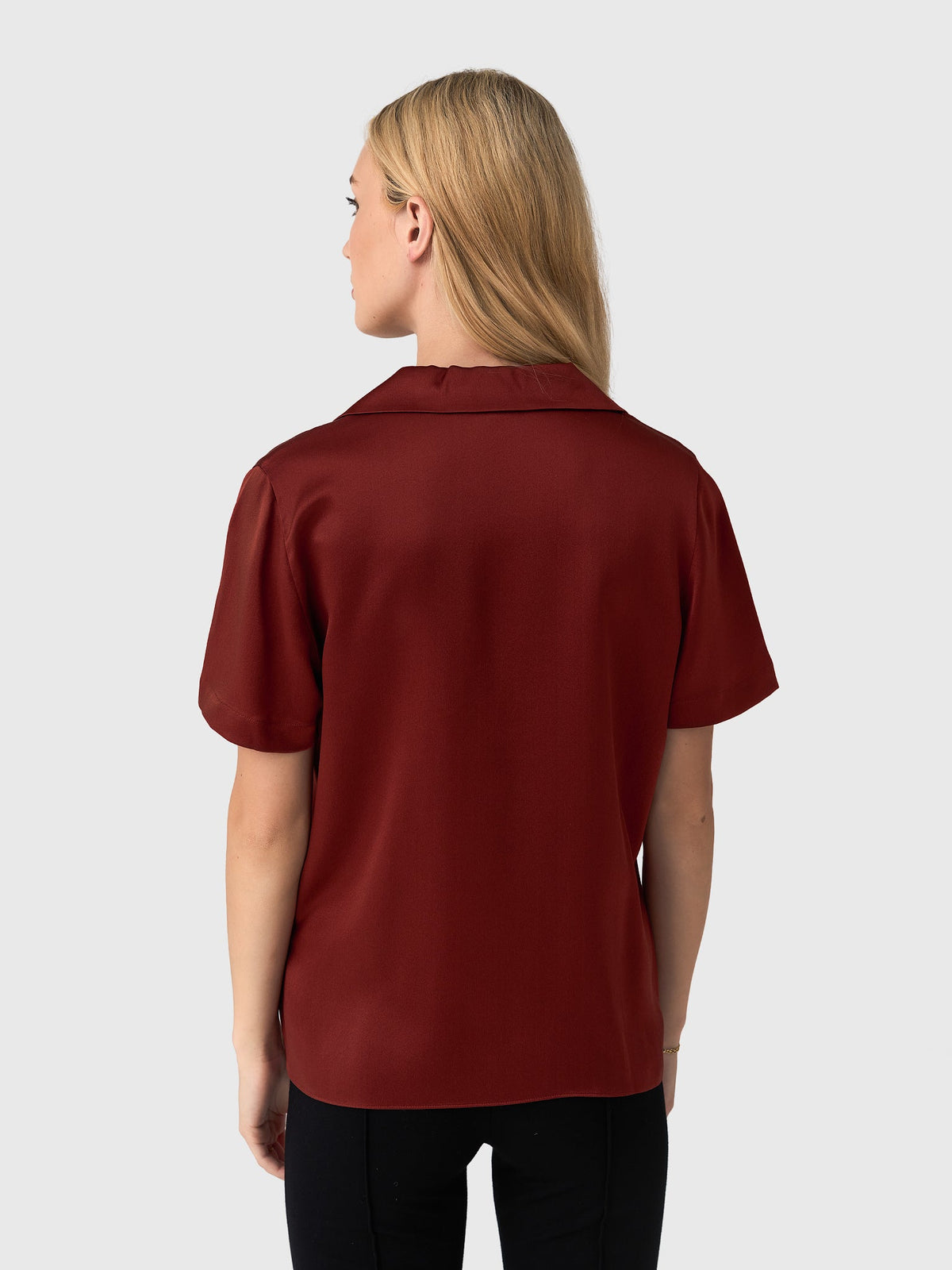 Vince Women's Short-Sleeve Button-Front Blouse