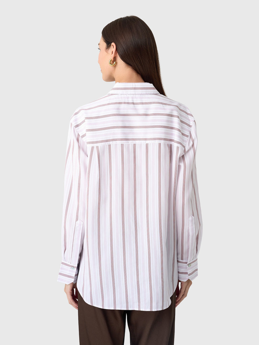 Vince Women's Striped Twill Oversized Shirt