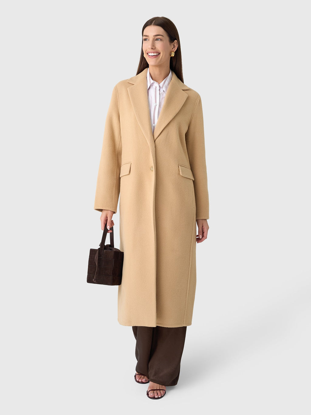 Vince Women's Wool-Blend Single-Breasted Coat