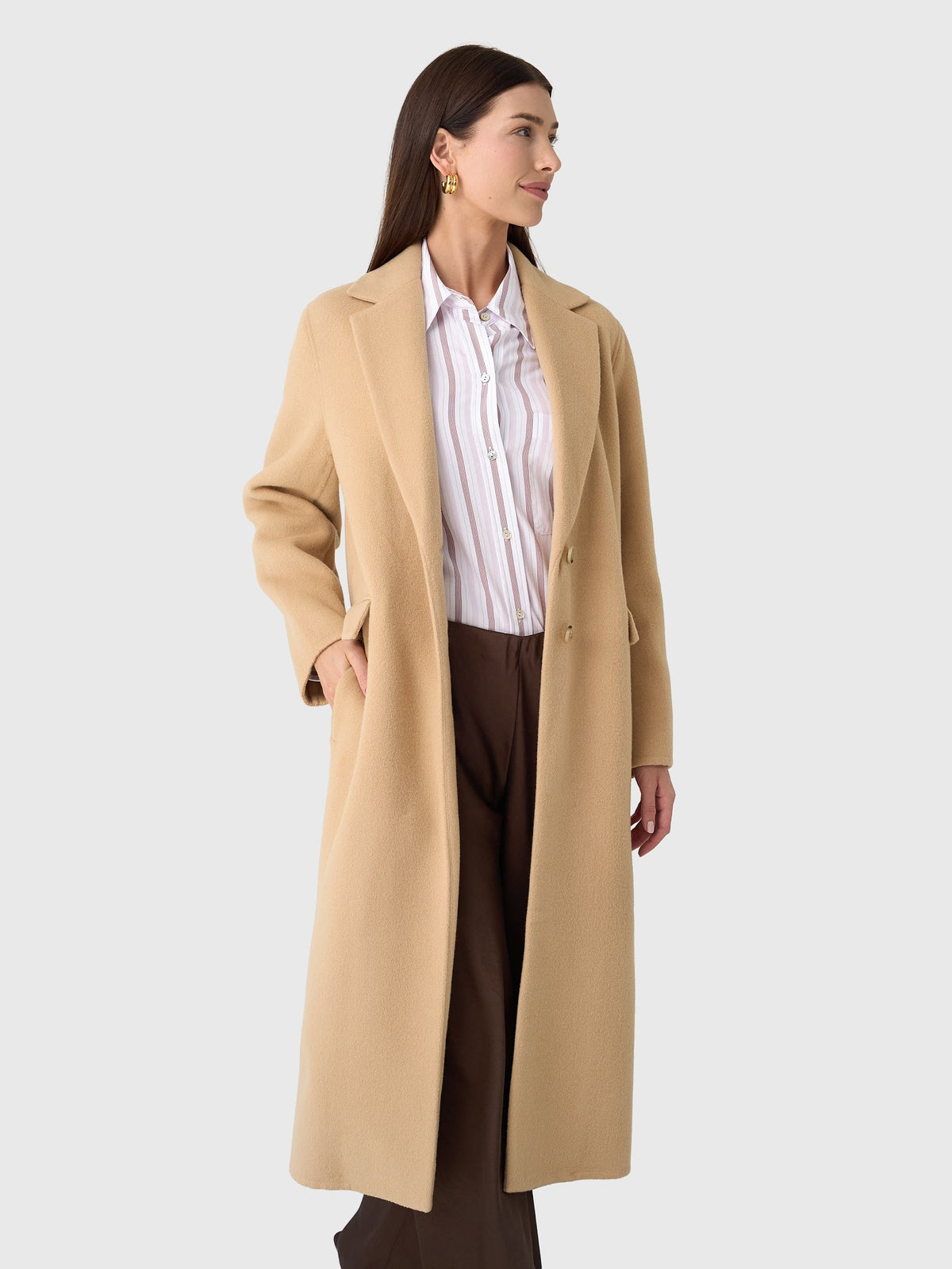 Vince Women's Wool-Blend Single-Breasted Coat