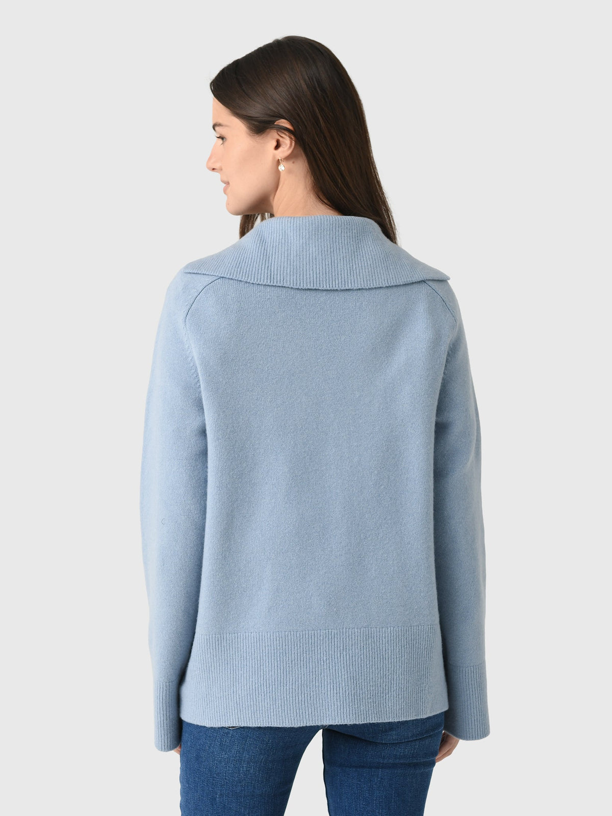 Vince Women's Wool Cashmere-Blend Oversized Polo Sweater