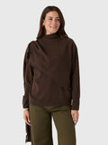Vince Women's Fringed Draped-Shawl Wool-Cashmere Sweater