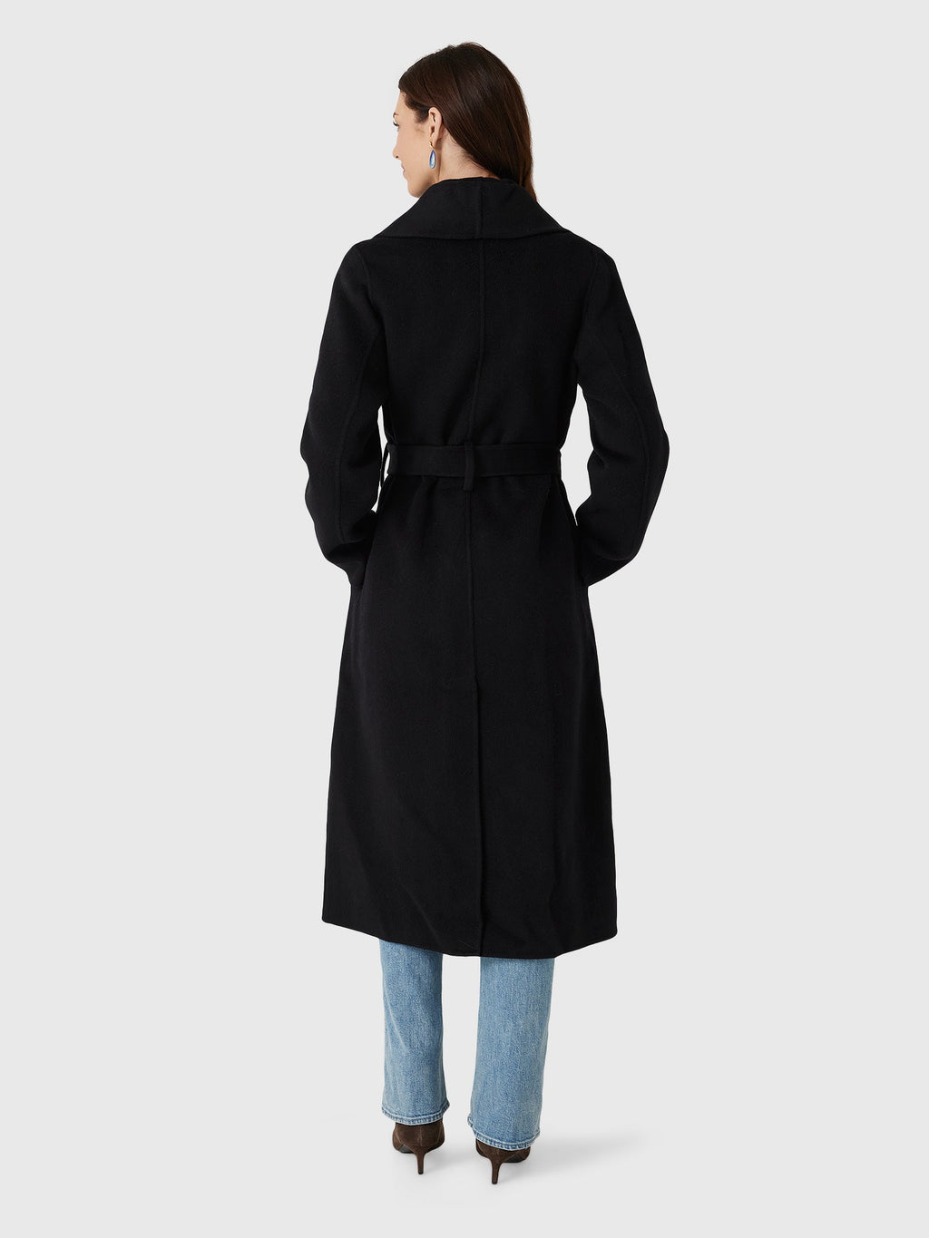 Vince Women's Wool-Cashmere Shawl-Collar Long Coat