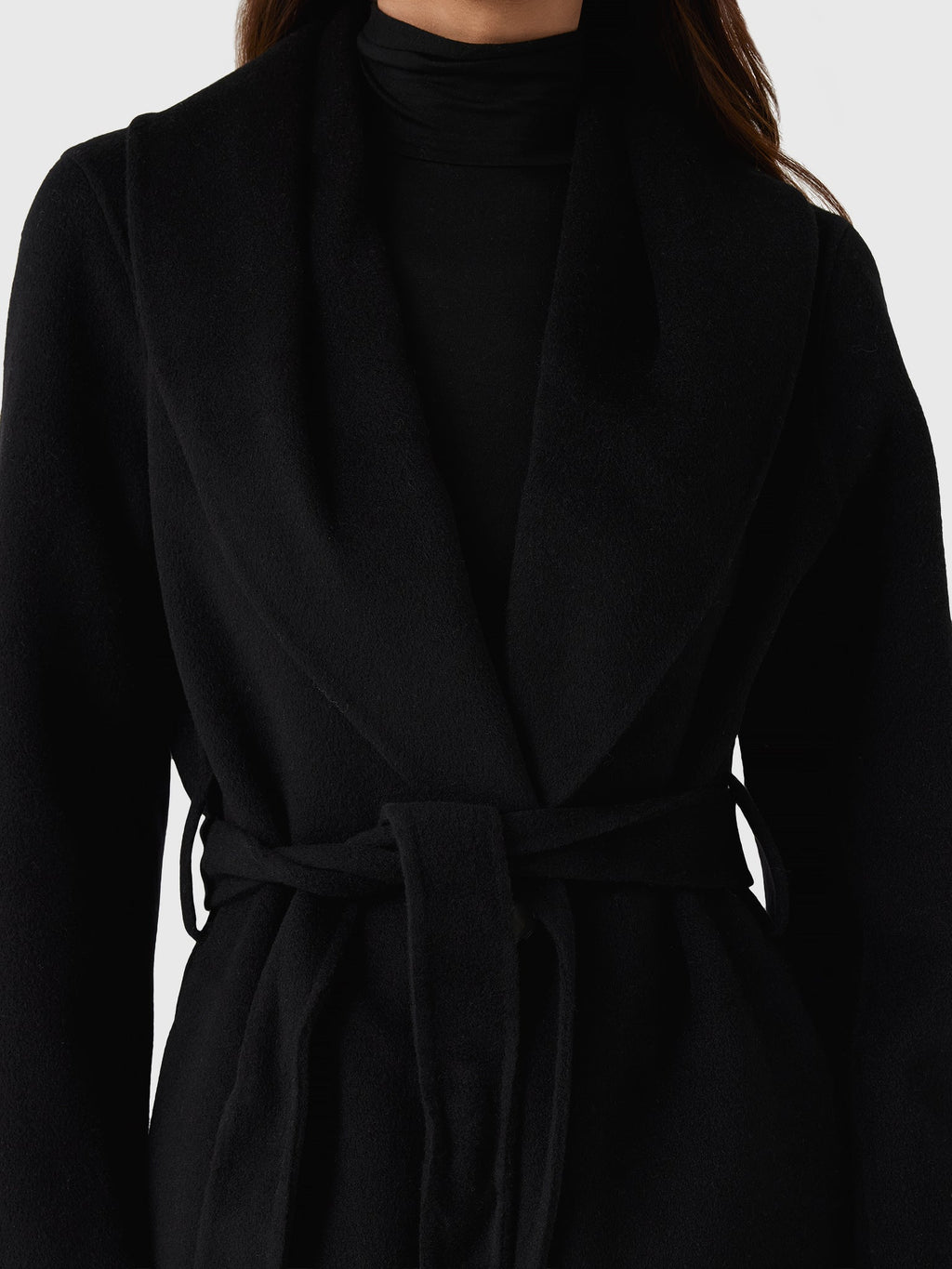 Vince Women's Wool-Cashmere Shawl-Collar Long Coat