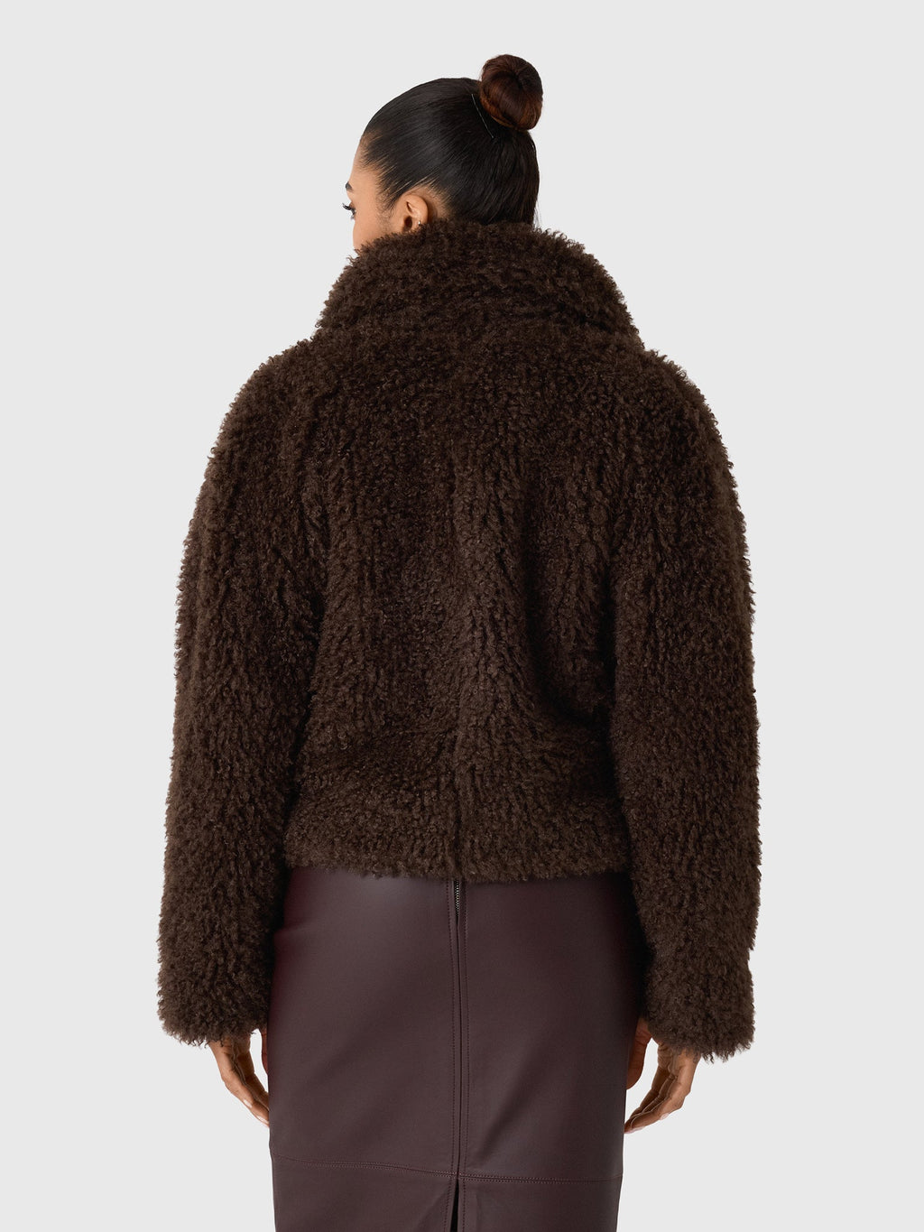 Vince Women's Faux-Fur Cropped Jacket