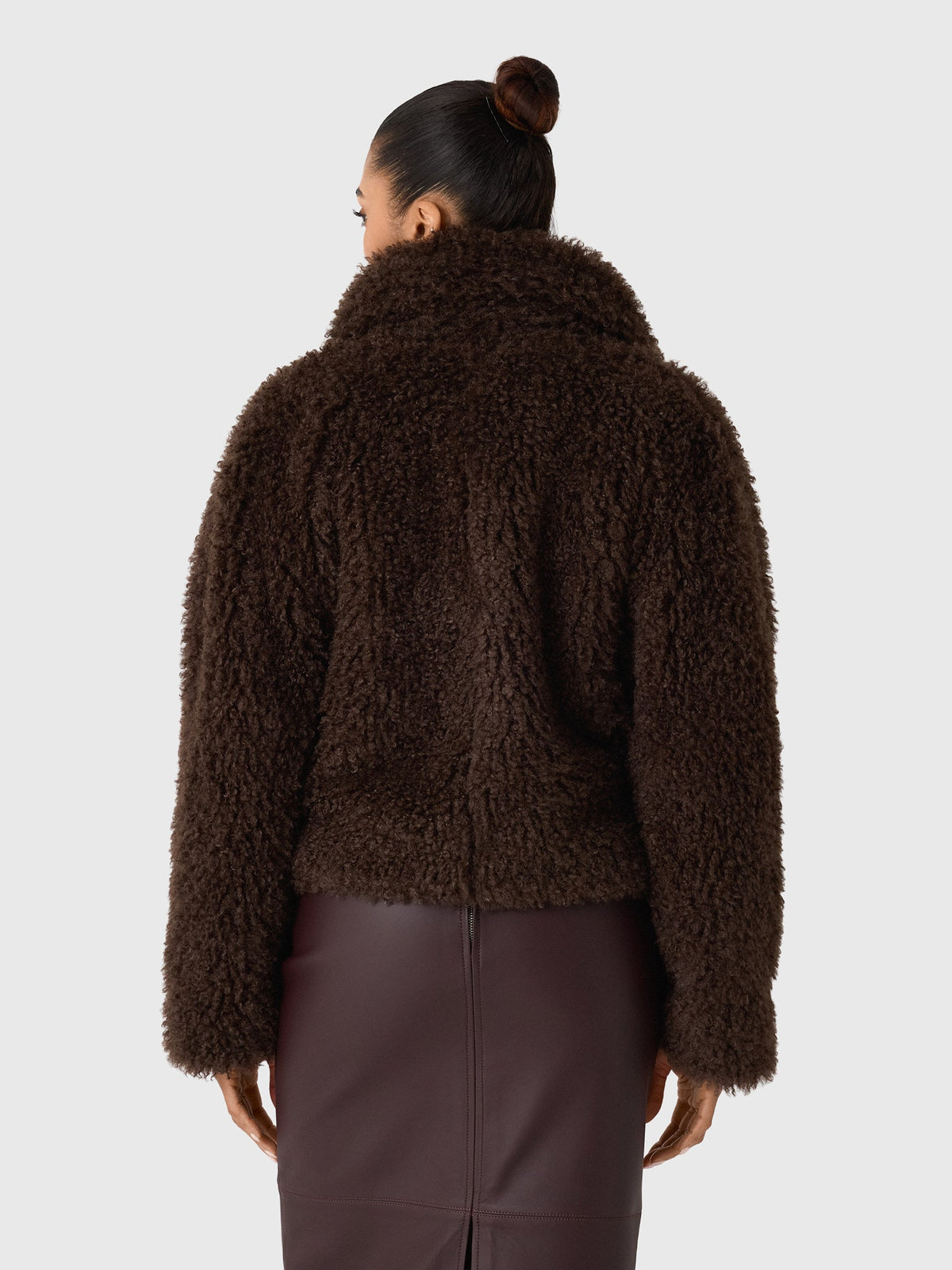 Vince Women's Faux-Fur Cropped Jacket