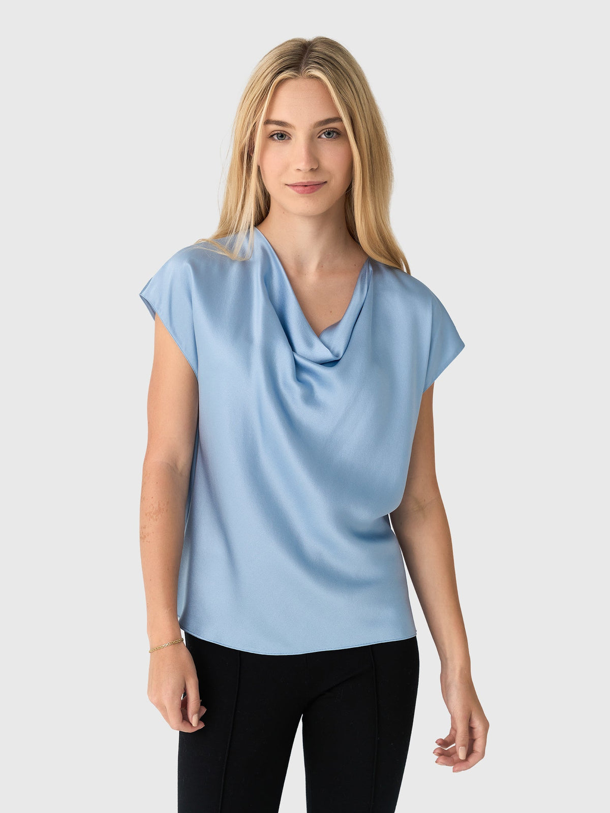 Vince Women's Silk Cowl-Neck Blouse