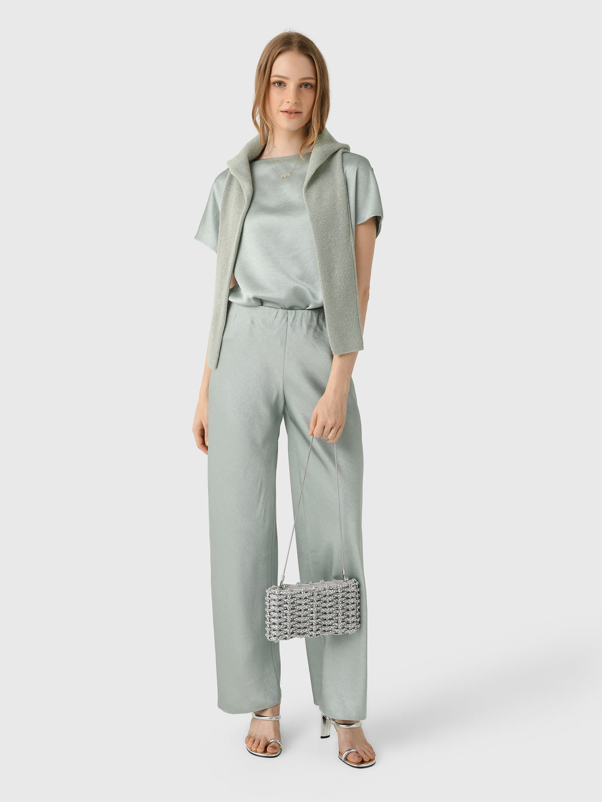 Vince Women's Fluid Satin Bias Pant