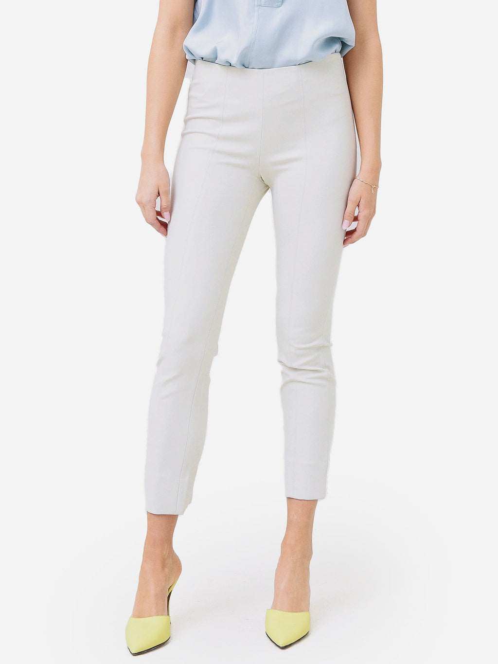 Vince Women's Bobbi High-Rise Stitch-Seam Ponte Legging
