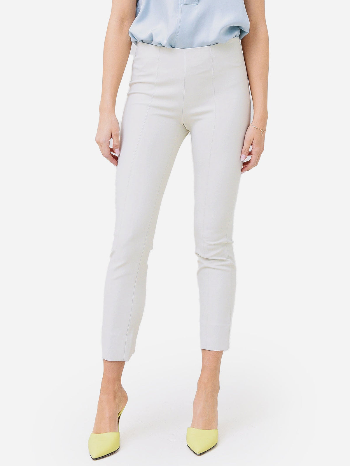 Vince Women's Bobbi High-Rise Stitch-Seam Ponte Legging