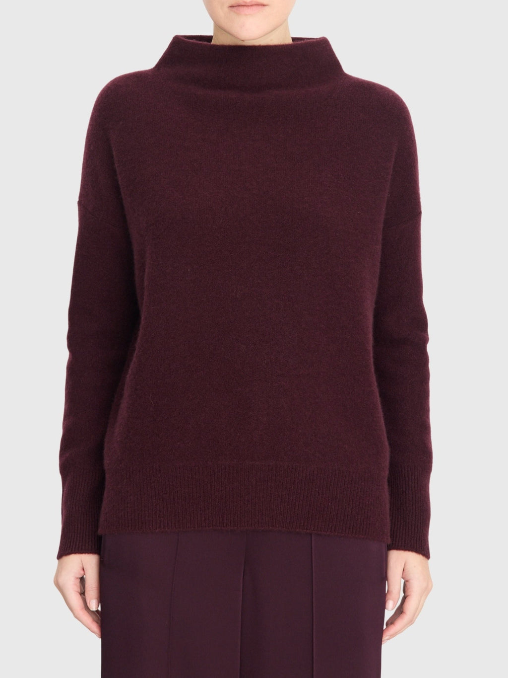 Vince Women's Plush Cashmere Funnel-Neck Sweater