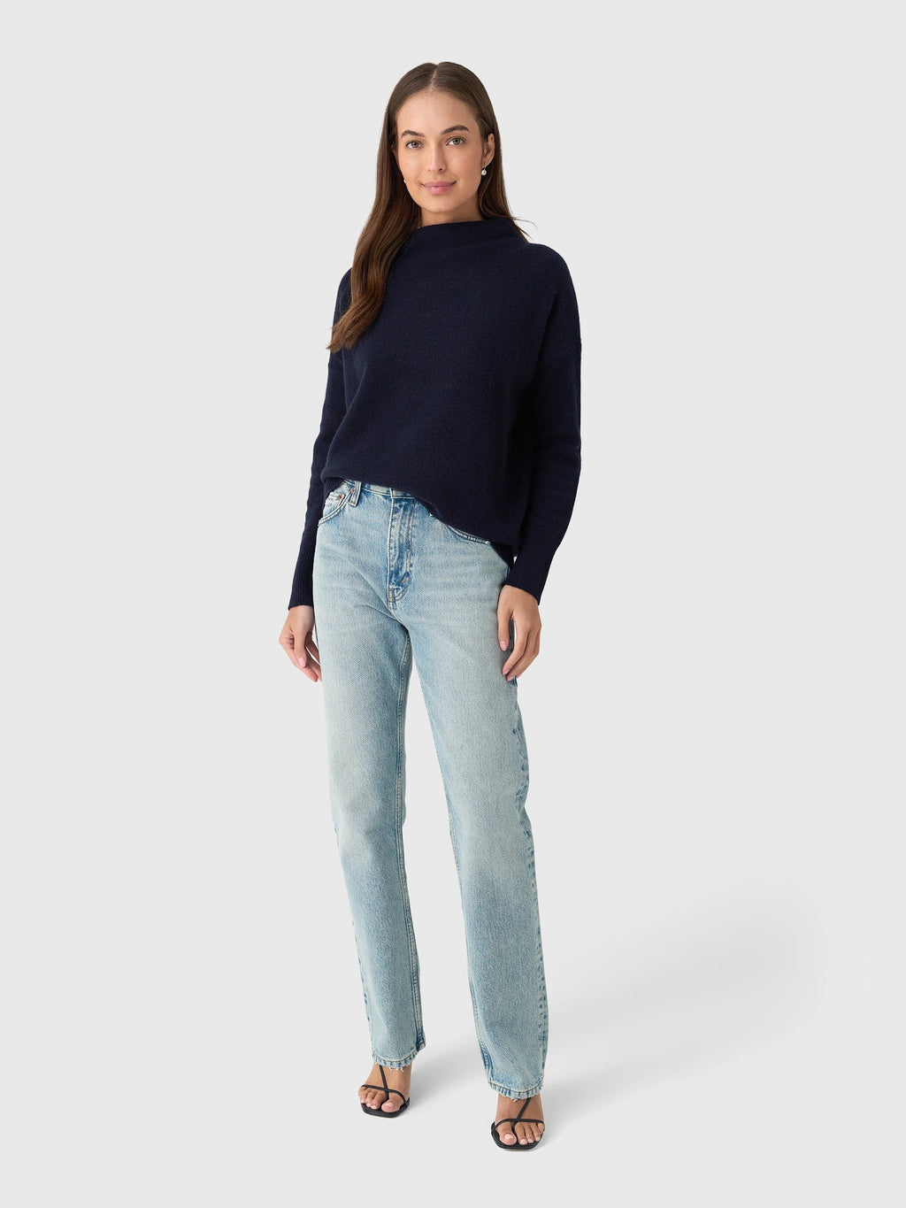 Vince Women's Plush Cashmere Funnel-Neck Sweater