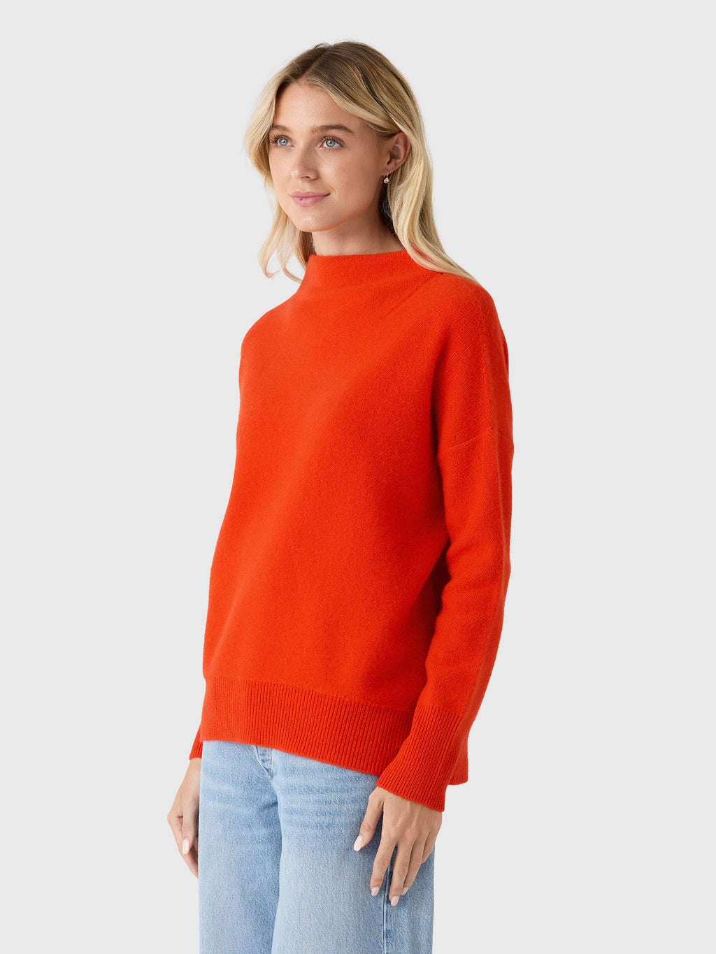 Vince Women's Plush Cashmere Funnel-Neck Sweater