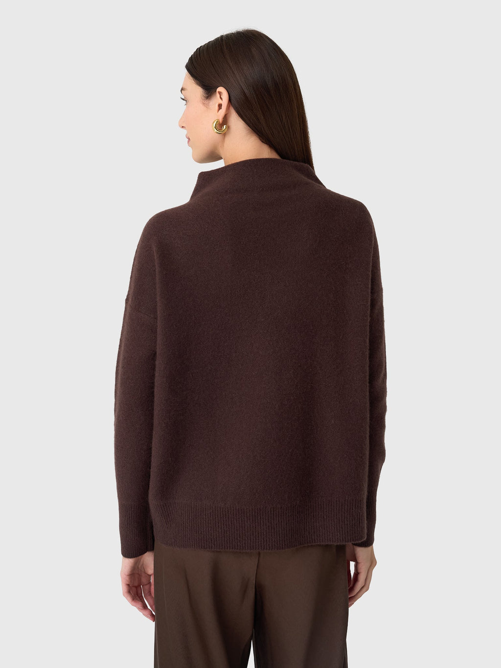 Vince Women's Plush Cashmere Funnel-Neck Sweater