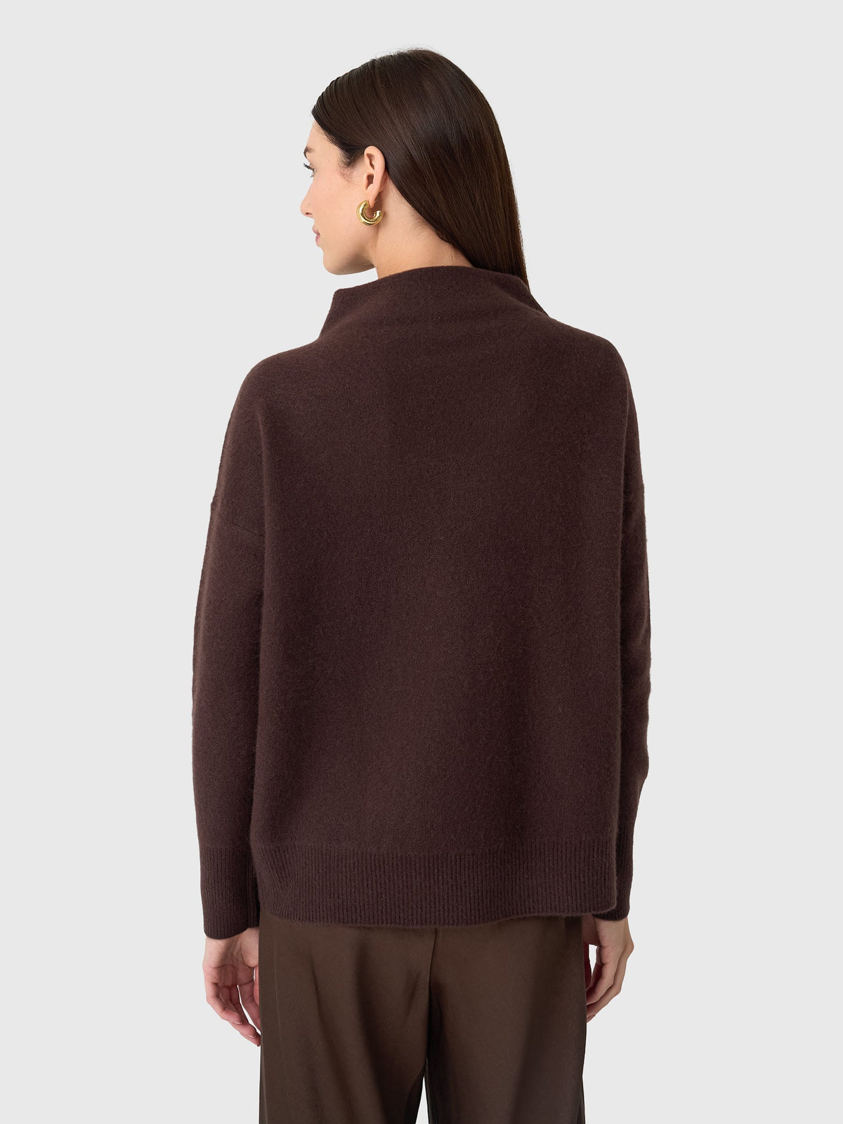 Vince Women's Plush Cashmere Funnel-Neck Sweater