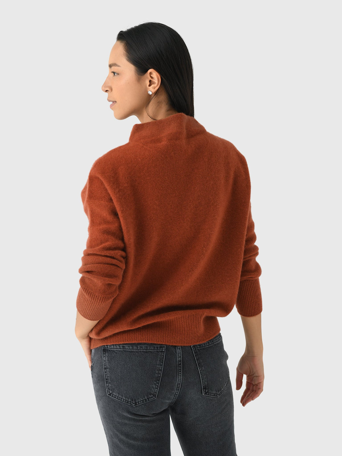 Vince Women's Plush Cashmere Funnel-Neck Sweater