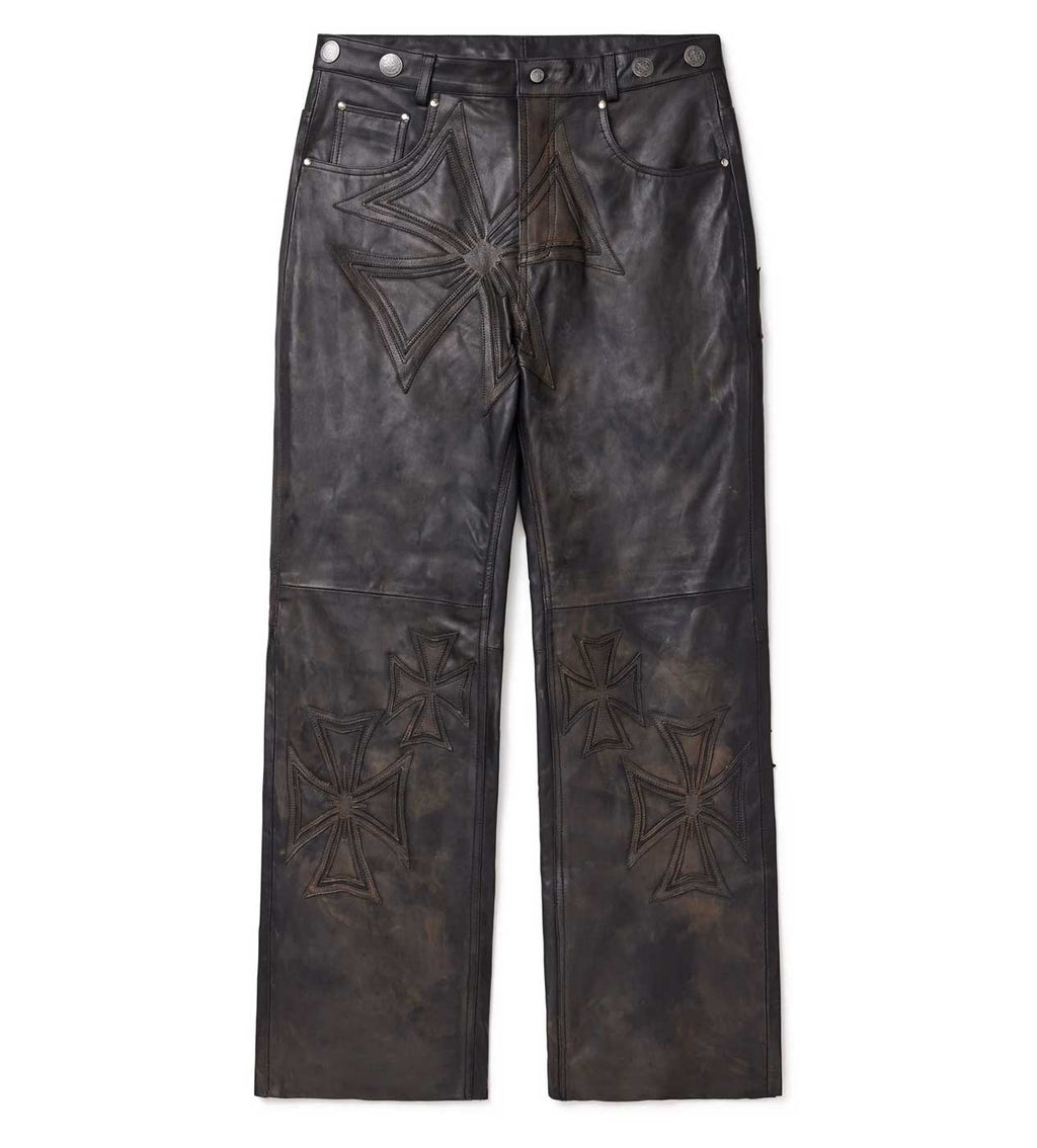 Vale Forever Croxxx Leather Pants Black