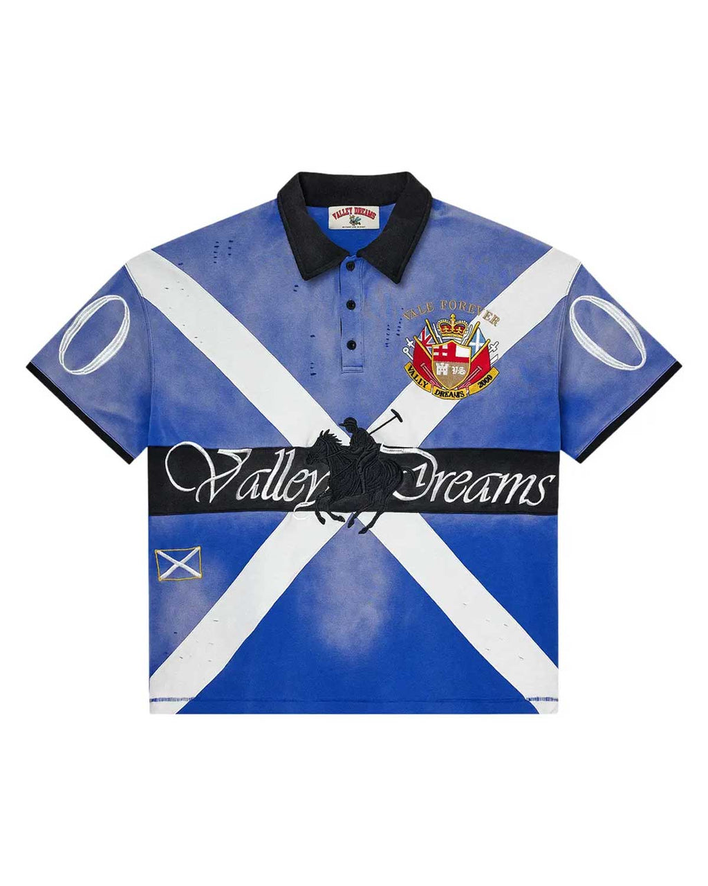 Vale Forever Legacy Short Sleeve Polo Blue