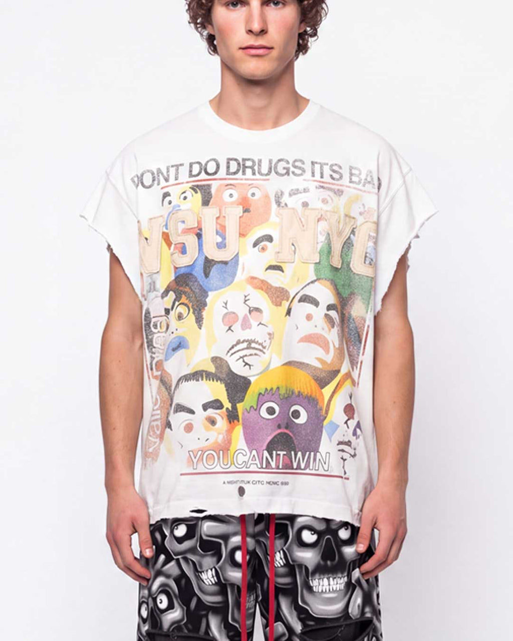 Vale Forever No Drugs Tank White