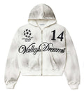 Vale Forever Oreo 14 Zip Up Hoodie White