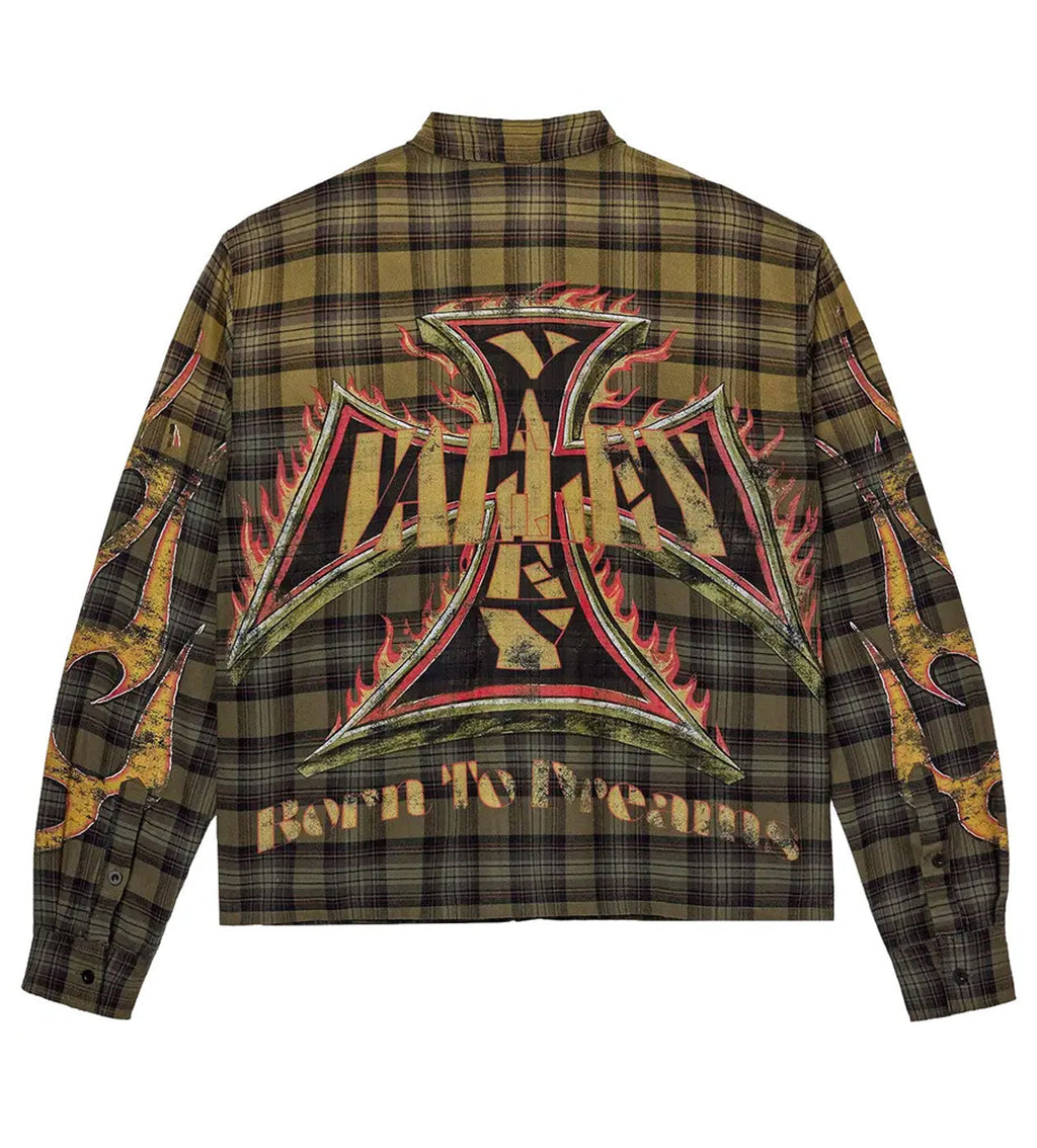 Vale Forever Reborn Flannel Green