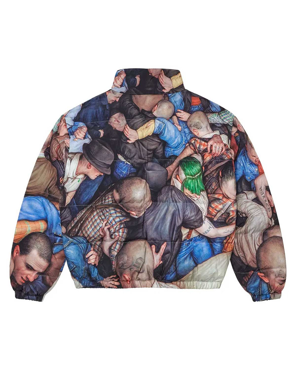 Vale Forever X Dan Witz Moshpit Puffer Jacket Multicolor