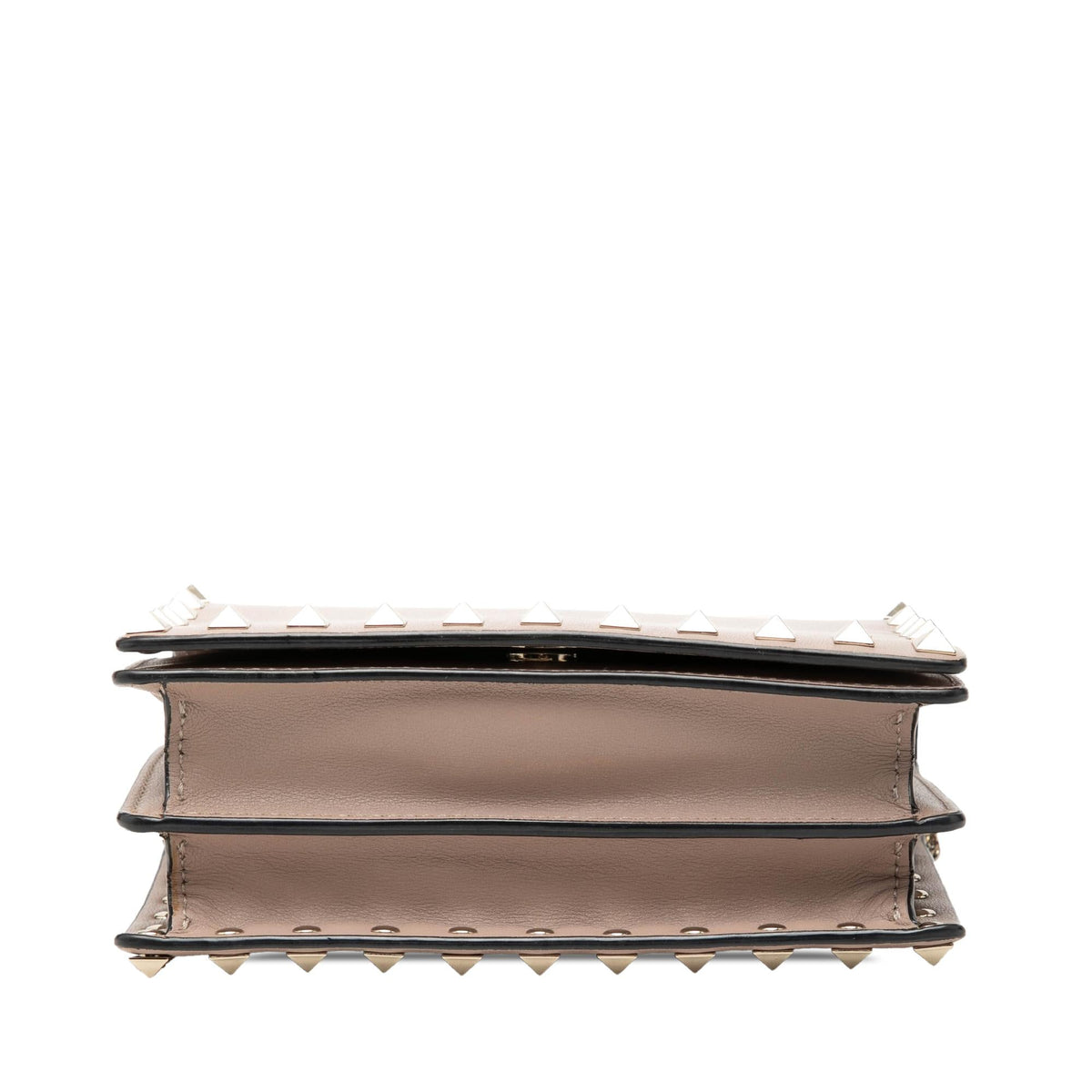 Valentino Leather Rockstud Chain Pouch Crossbody Bag - Pink