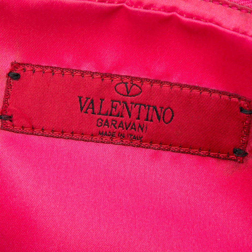 Valentino Leather Rockstud Double Zip Chain Crossbody Bag - Pink