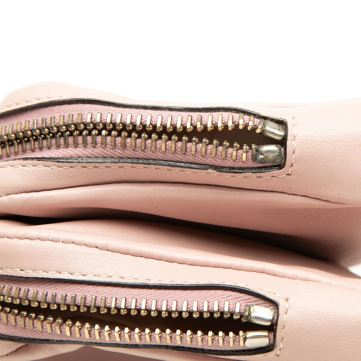 Valentino Leather Rockstud Double Zip Crossbody Bag - Pink