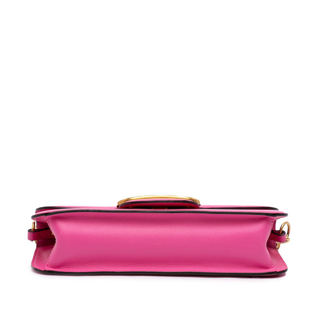 Valentino Medium Calfskin VLogo Loco Satchel - Pink