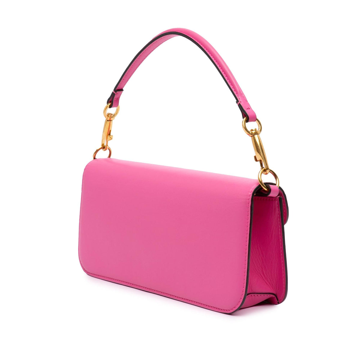 Valentino Medium Calfskin VLogo Loco Satchel - Pink