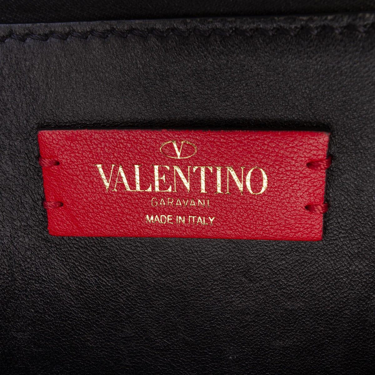 Valentino Medium Grained Calfskin VRing Top Handle Bag - Brown