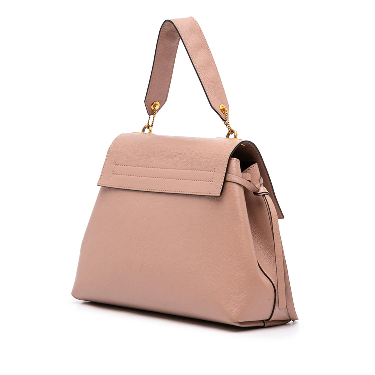 Valentino Medium Grained Calfskin VRing Top Handle Bag - Brown