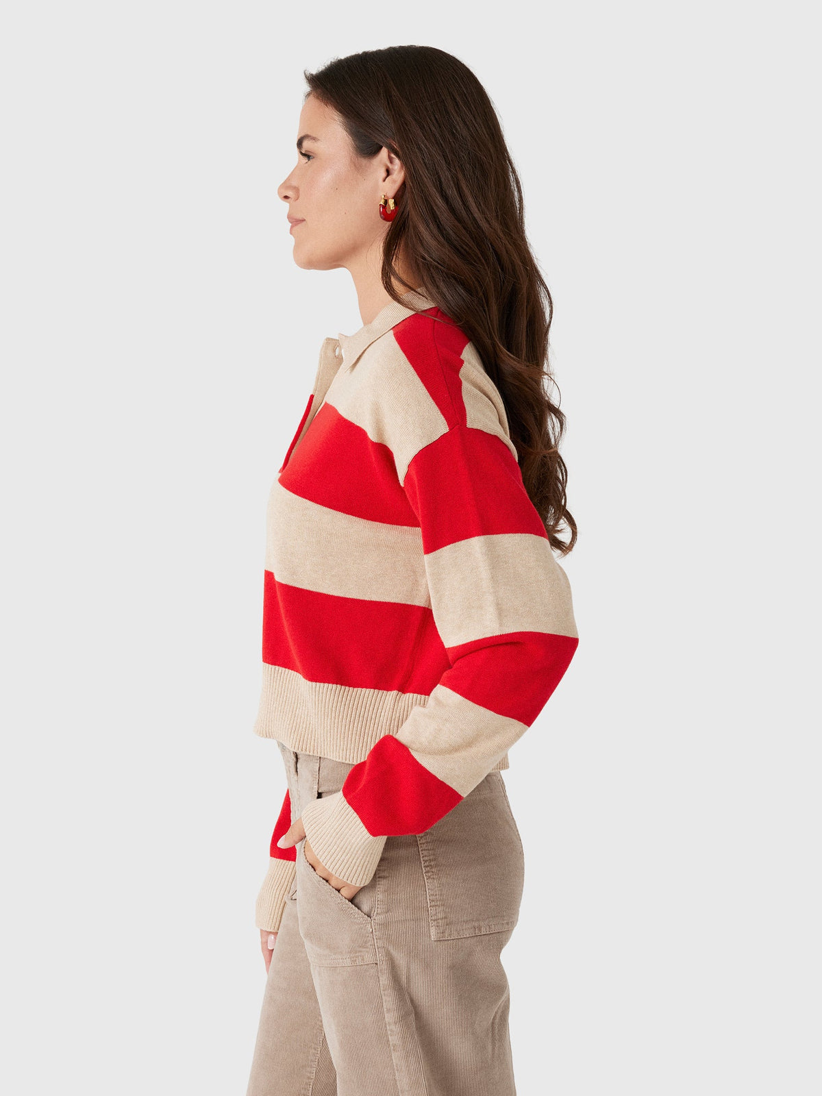 Le Jean Women's Cotton Cashmere Polo